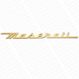 For Maserati Gold Chrome Trunk Letter Nameplate Logo Emblem Badges Sport OEM
