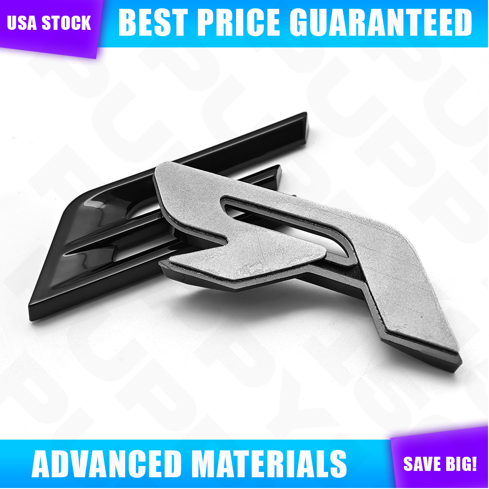 For 2020-2025 Explorer Sport Badge Gloss Black Outline Hood Emblem Letters Decal