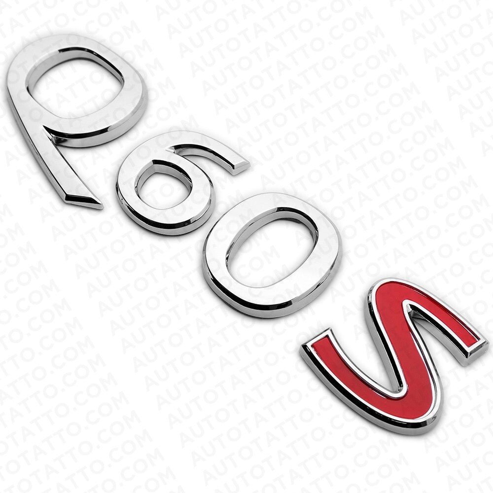 Infiniti Q60S Rear Trunk Logo Letter Badge Emblem Nameplate Sport Silver Chrome