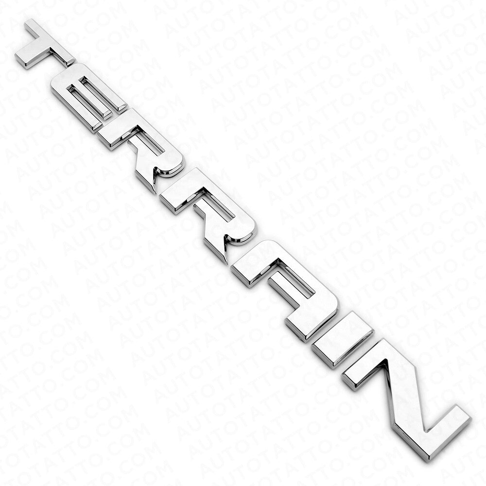 GMC Terrain Front Door or Rear Liftgate Nameplate Logo Emblem Decorate Chrome