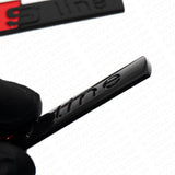2x Gloss Black Audi S-LINE Side Fender Marker Logo Emblem Decal Badge Decoration