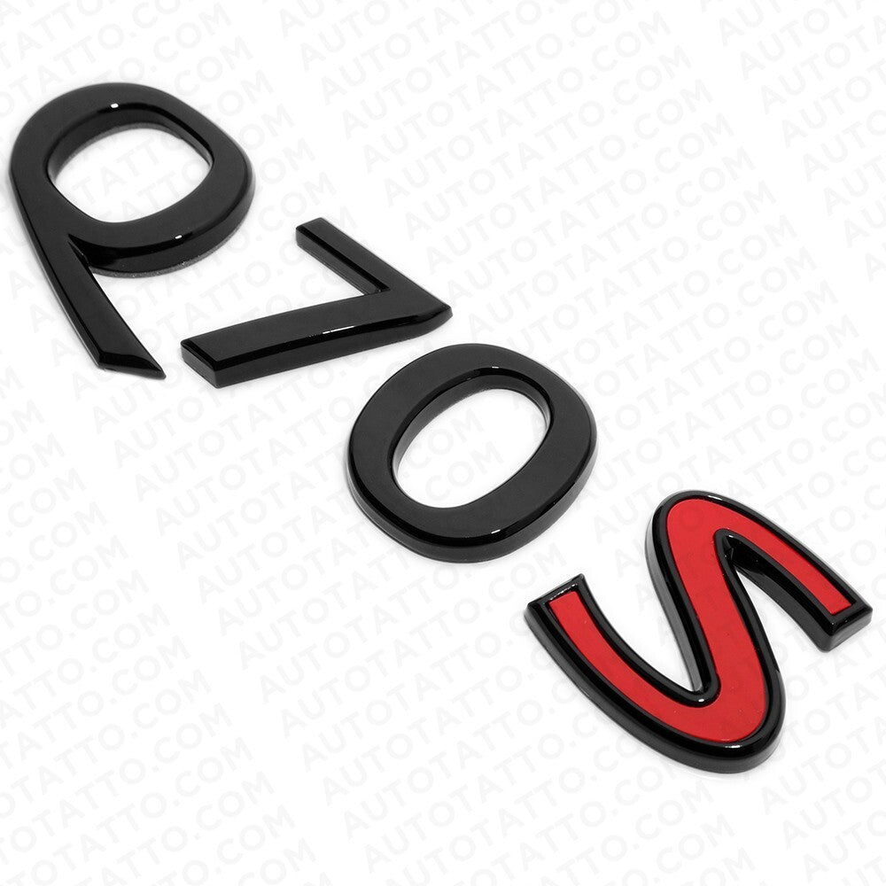 For Infiniti Q70S Rear Trunk Letter Badge Emblem Nameplate Sport Gloss Black
