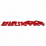 2x 19-21 Red Chevy Tahoe Silverado High Country Fender Letter Logo Emblem Badge