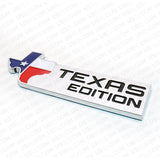 3D Chrome TEXAS Edition Logo Emblem Badge Stickers For GM GMC Decoration TEAS