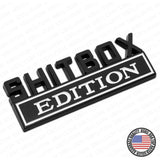 Universal 1x or 2x Fashion Metal ShitBox Edition Car Decal Sticker Decoration