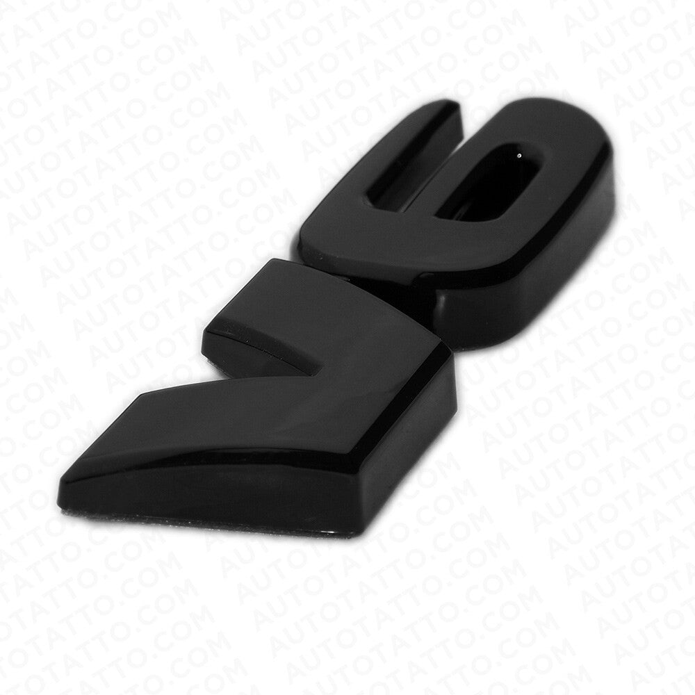 Tacoma Pickup Truck V6 Tailgate Rear Body Nameplate Logo TRD Emblem Gloss Black