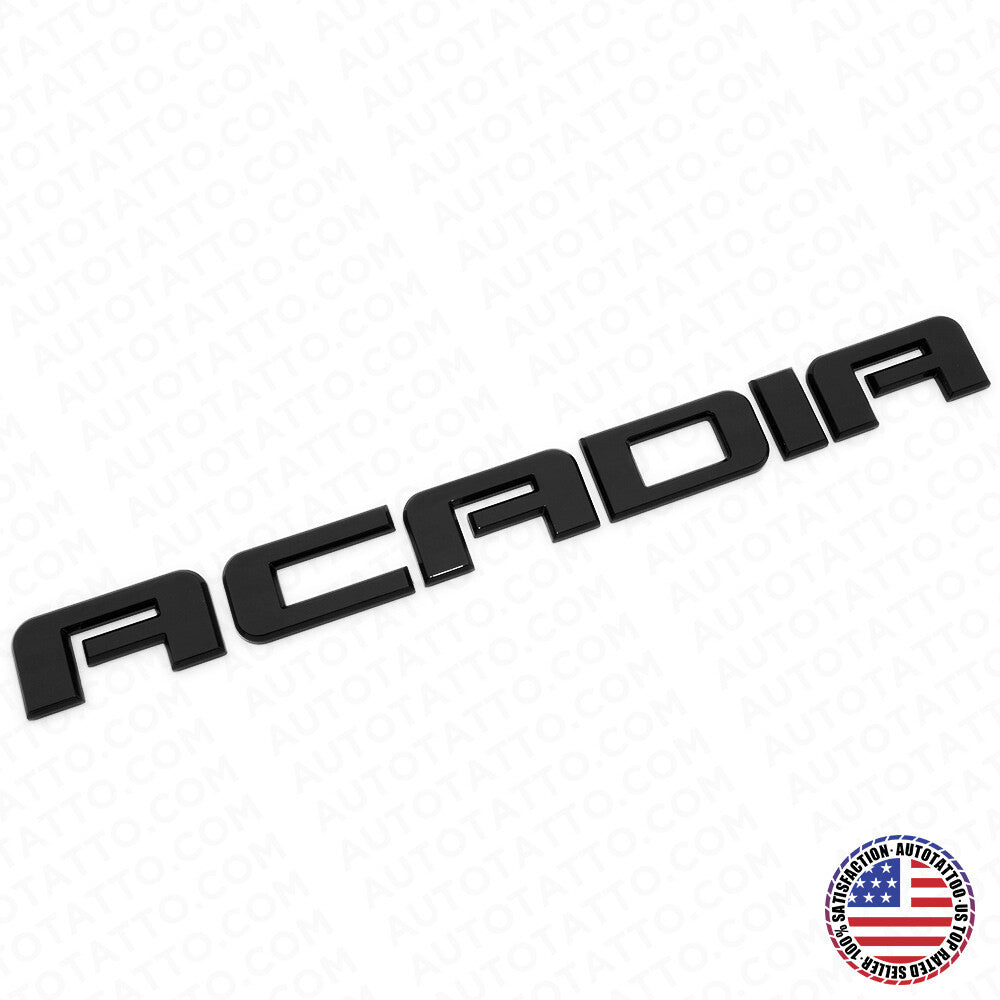For GMC Acadia Front Door or Rear Liftgate Nameplate Logo Emblem Gloss Black