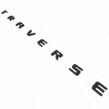 Chevy Traverse Front Door Left or Right Badge Nameplate Logo Emblem Matte Black