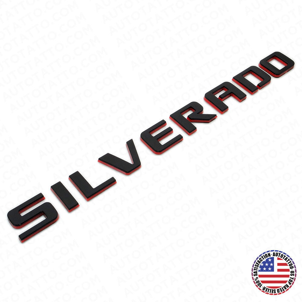 For Chevy Redline Silverado Fender Tailgate Logo Nameplates Letter 3D Emblem