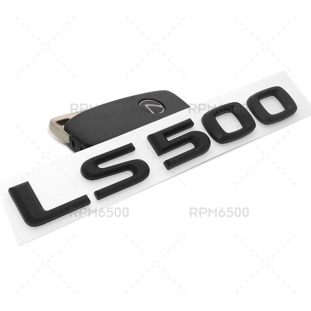For Lexus Rear Turnk Lid LS 500 Letter Logo Badge Emblem Car Replace Matte Black