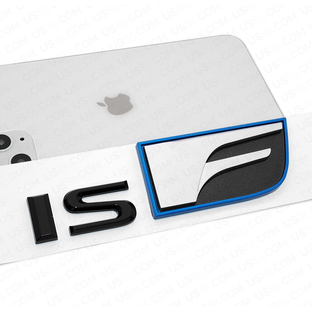 For Lexus Trunk Lid  IS F ISF Letter Logo Badge Decal Emblem Car F-Sport Black
