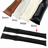 2pcs Universal Car Sport Seat Hand Brake Gap Filler Pad Leather Decoration Gift