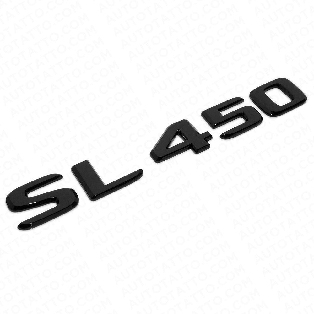 17-21 Mercedes SL 450 Letter Emblem Trunk Lid Logo Badge AMG Sport Gloss Black
