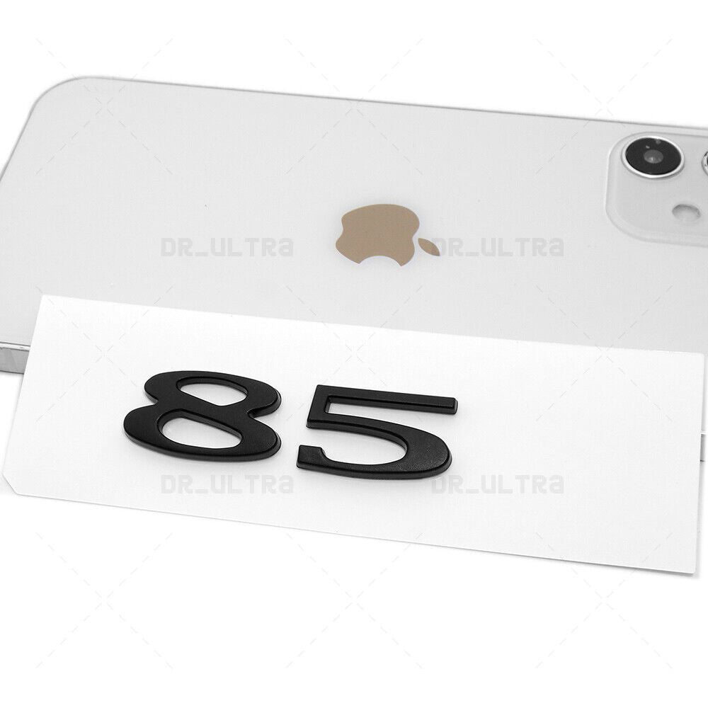 Tesla Rear Liftgate Lid Model 85 Nameplate Logo Badge Emblem Sport Matte Black