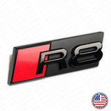 For Audi R8 Front Grille Bumper Radiator Lettering Emblem Badge Logo Sport Black