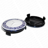 4x Mercedes Wheels Center Cap Hub Star Laurel Wreath Cover Inserts Sport AMG Set