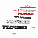 Universal 3D Fashion Waterproof Metal Turbo Car Decal Sticker Auto Decoration