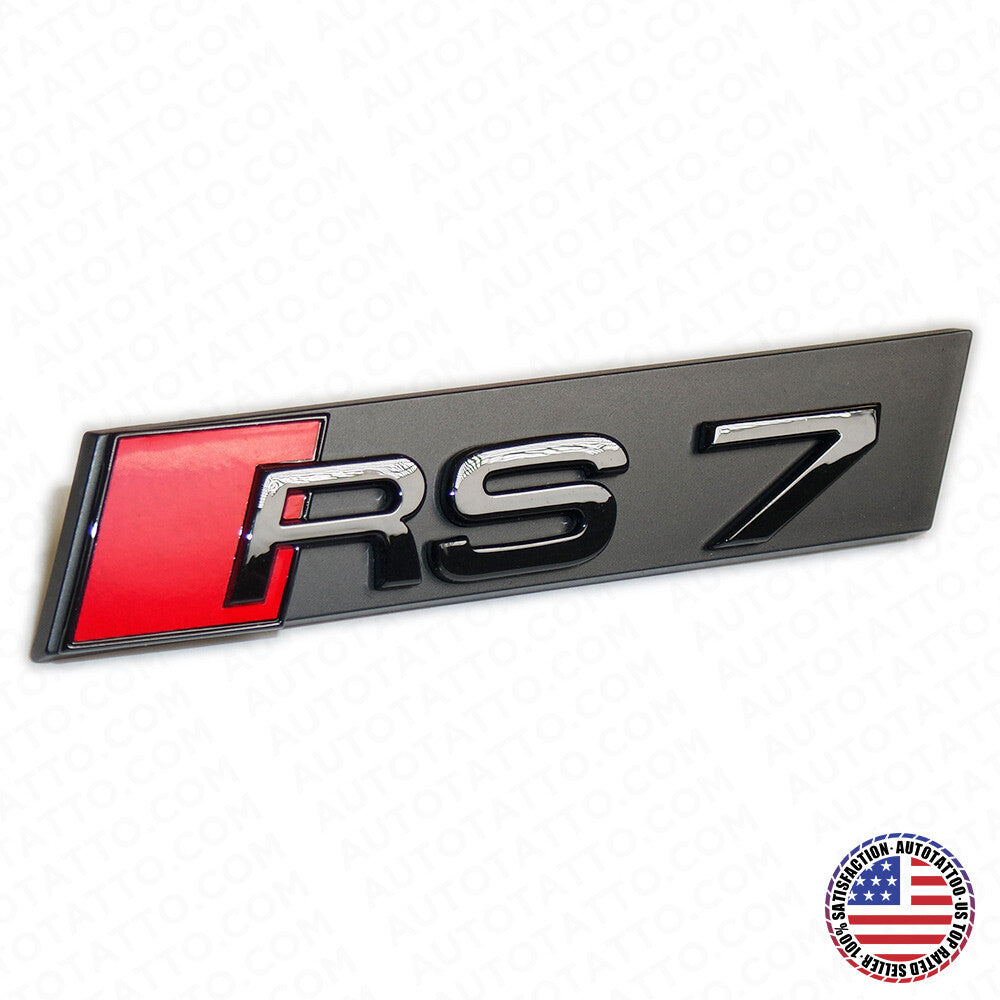 Audi RS7 Front Grille Bumper Radiator Lettering Emblem Badge Logo Sport Black