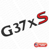 For Infiniti G37xs Rear Trunk Letter Badge Emblem Nameplate Sport Gloss Black
