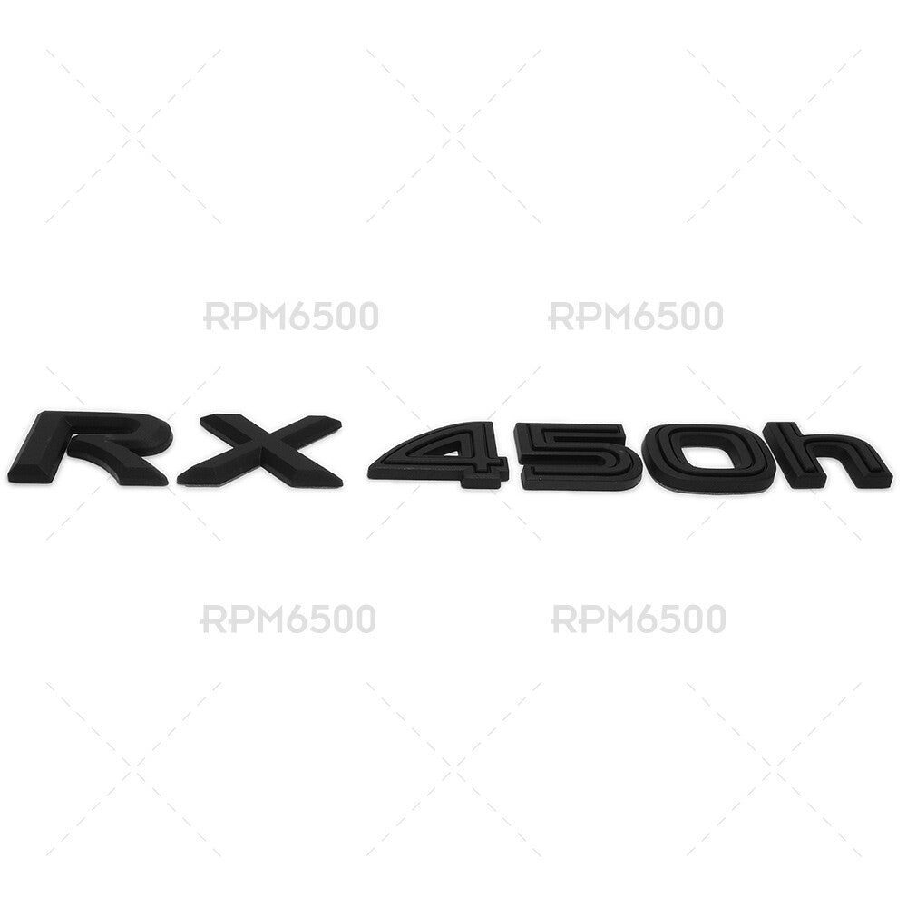 Lexus Liftgate Matte Black RX 450h Letter Logo Badge Car Emblem Replace F-Sport