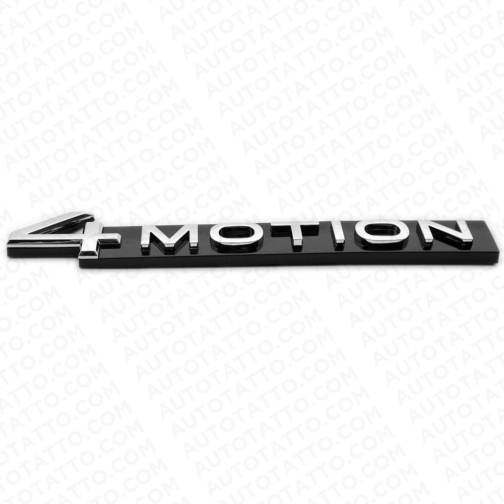 2018 - 2023  VW OEM ABS 4 Motion Rear Trunk Nameplate Badge Emblem Black Chrome