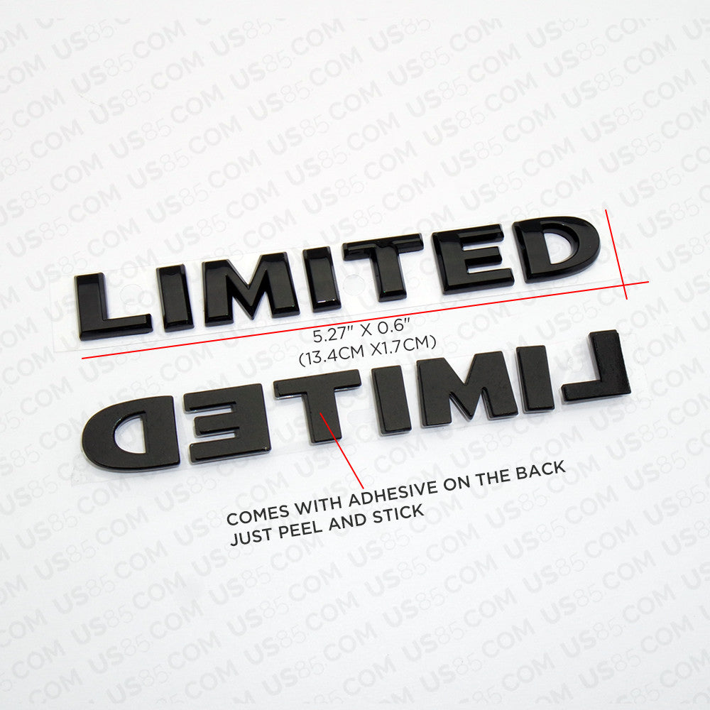 Universal Gloss Black OEM ABS Limited Liftgate Logo Emblem For Mopar Truck SUV