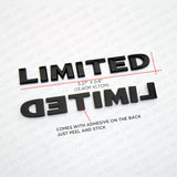 Universal Gloss Black OEM ABS Limited Liftgate Logo Emblem For Mopar Truck SUV