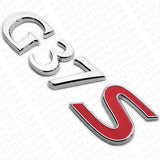 For Infiniti G37s Rear Trunk Logo Letter Badge Emblem Nameplate Sport Chrome