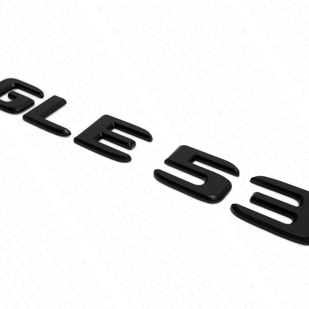 2021 Mercedes-Benz GLE 53 Letter Emblem Liftgate Badge AMG Sport Matte Black