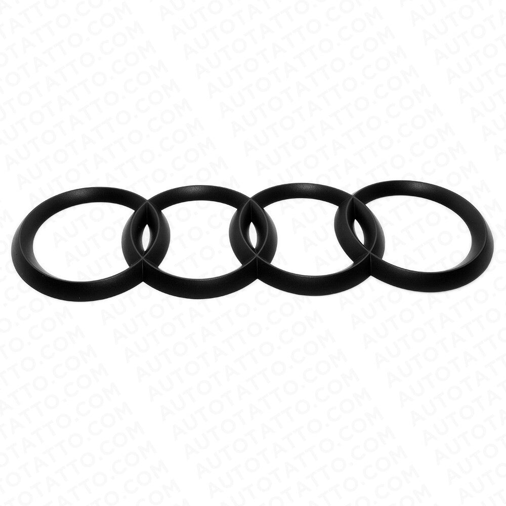 08-20 AUDI Matte Black Liftgate Sign Logo Rings Badge Emblem A6 S6 Q5 SQ5 Q7 SUV