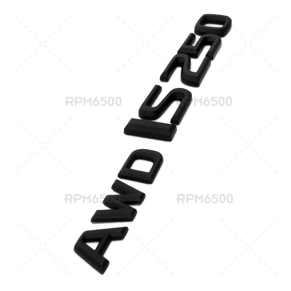 Lexus Trunk Matte Black AWD IS 250 Letter Logo Badge Emblem Car Replace F-Sport