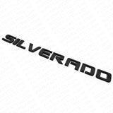 For Chevy Silverado Fender Tailgate Logo Nameplates Letter 3D Emblem Gloss Black