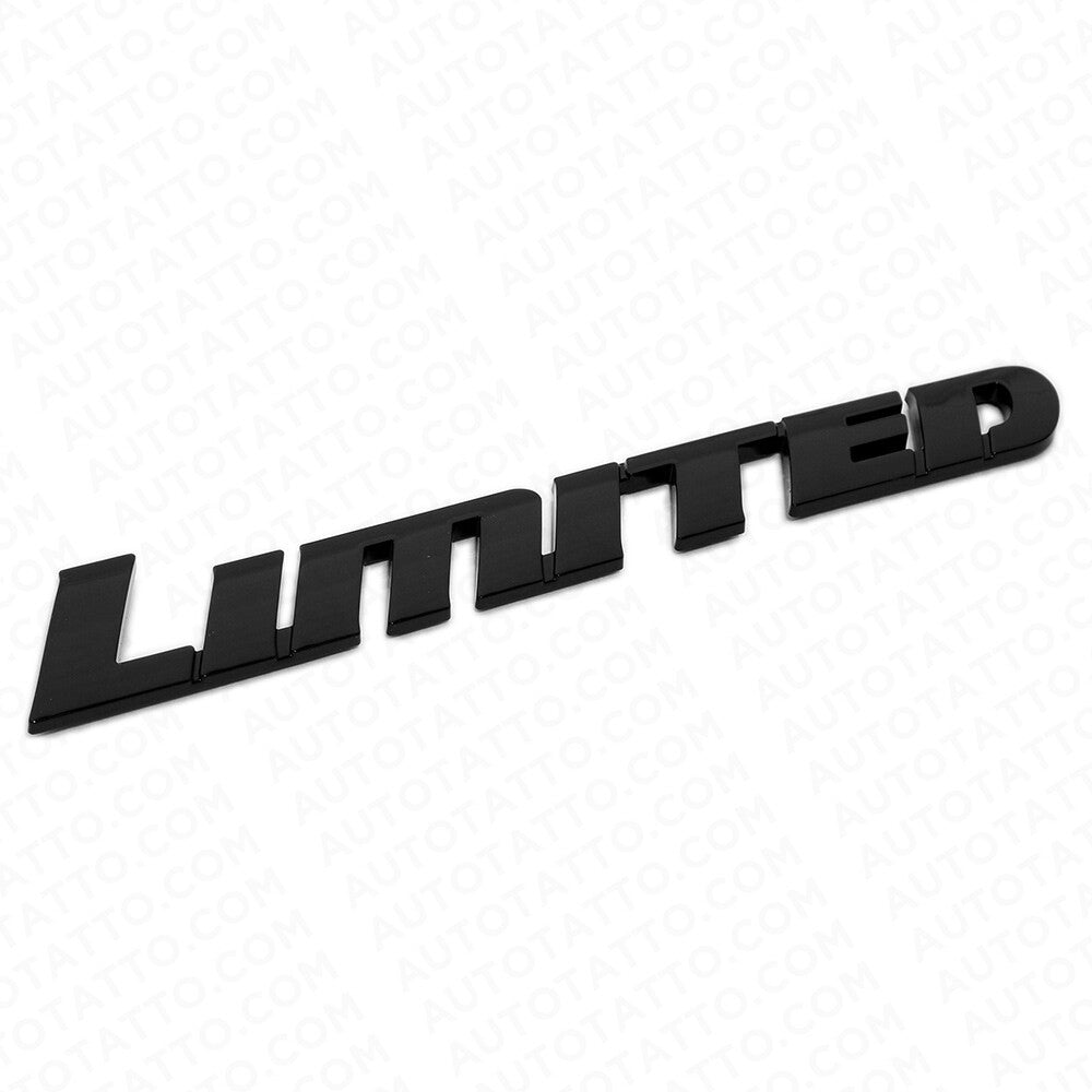 2x For 4Runner Sequoia Tacoma Tundra Limited Rear Door Emblem Badge Gloss Black