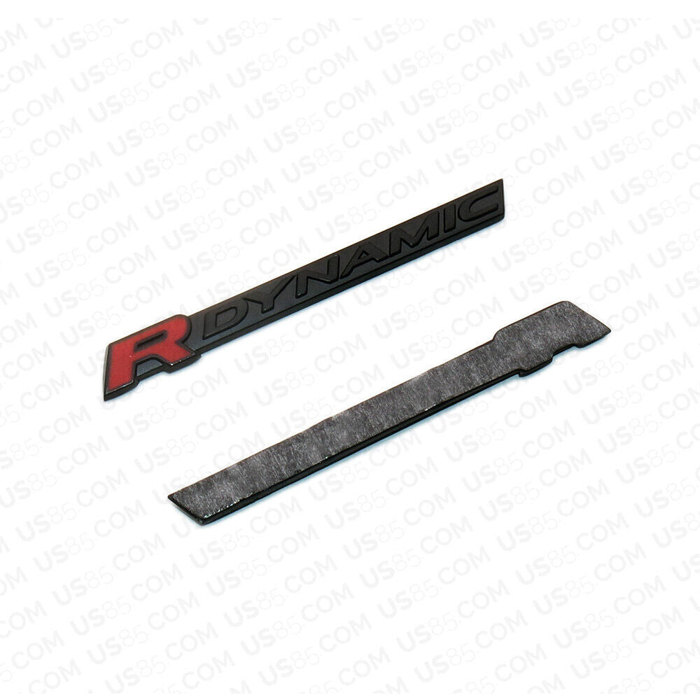 2x/Set Fashion Metal R Dynamic Car Decal Badge Emblem Sticker Auto Decoration