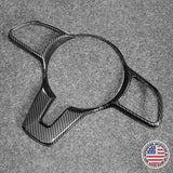 Mercedes A C CLA GLB GLC GLE Carbon Fiber Style Steering Wheel Cover Trim Sport