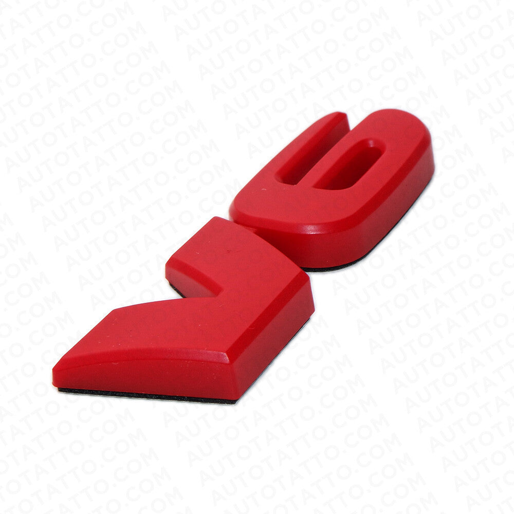 For Tacoma Pickup Truck V6 Red Tailgate Rear Body Nameplate Logo TRD Emblem