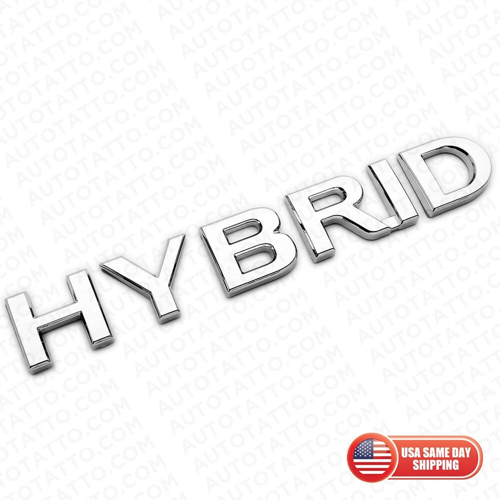 For Infiniti Hybrid Left or Right Side Fender Badge Emblem Nameplate ABS Chrome