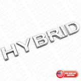 For Infiniti Hybrid Left or Right Side Fender Badge Emblem Nameplate ABS Chrome