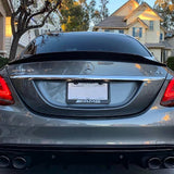 Carbon Fiber PSM Trunk Spoiler Wing 15-21 Mercedes W205 C Class 4dr AMG Sedan
