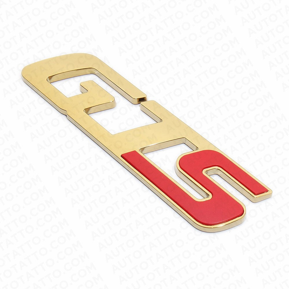 For Maserati Quattroporte GTS Gold Chrome Trunk Nameplate Emblem Badges Sport
