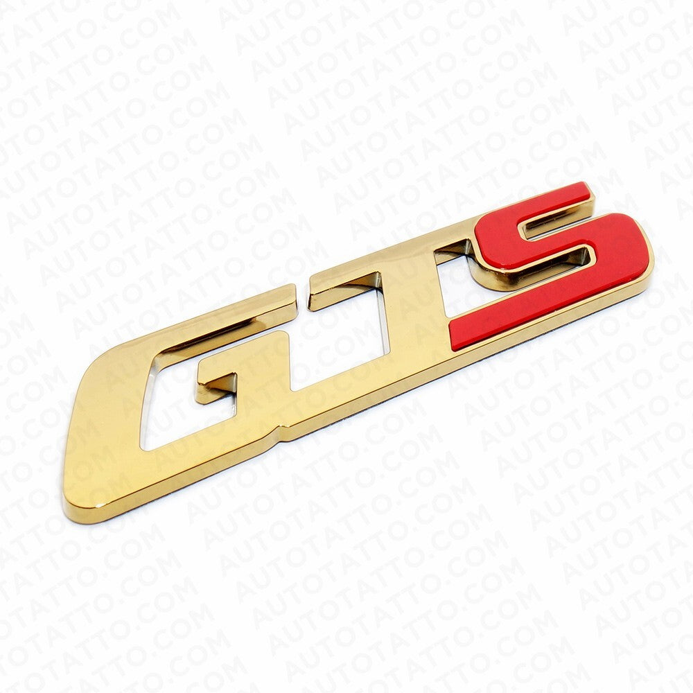 For Maserati Quattroporte GTS Gold Chrome Trunk Nameplate Emblem Badges Sport