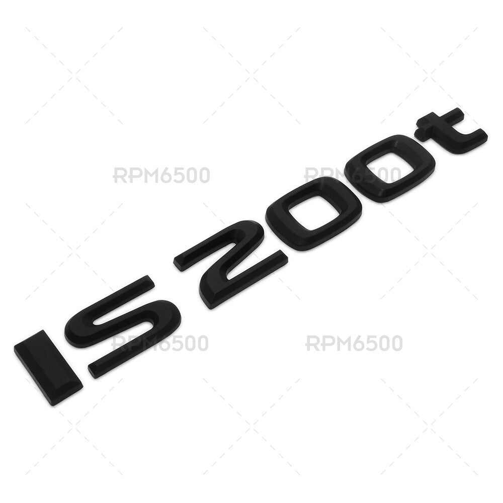 For Lexus Trunk Matte Black IS 200t Letter Logo Badge Emblem Car Replace F-Sport