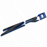 Chevy Corvette ZR1 Hood Rear Bumper Nameplate Logo Sport Emblem Black Blue