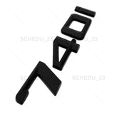 11-15 Matte Black 740i Trunk Lid Nameplate Letter Emblem Badge M Performance F01
