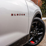 2pcs 19-23 Chevrolet Blazer Front Door Redline Letter Nameplate Badge Emblem
