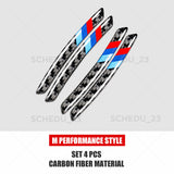 4pcs M Performance Wheels Carbon Fiber Sticker Badge Logo Emblem M Power Sport