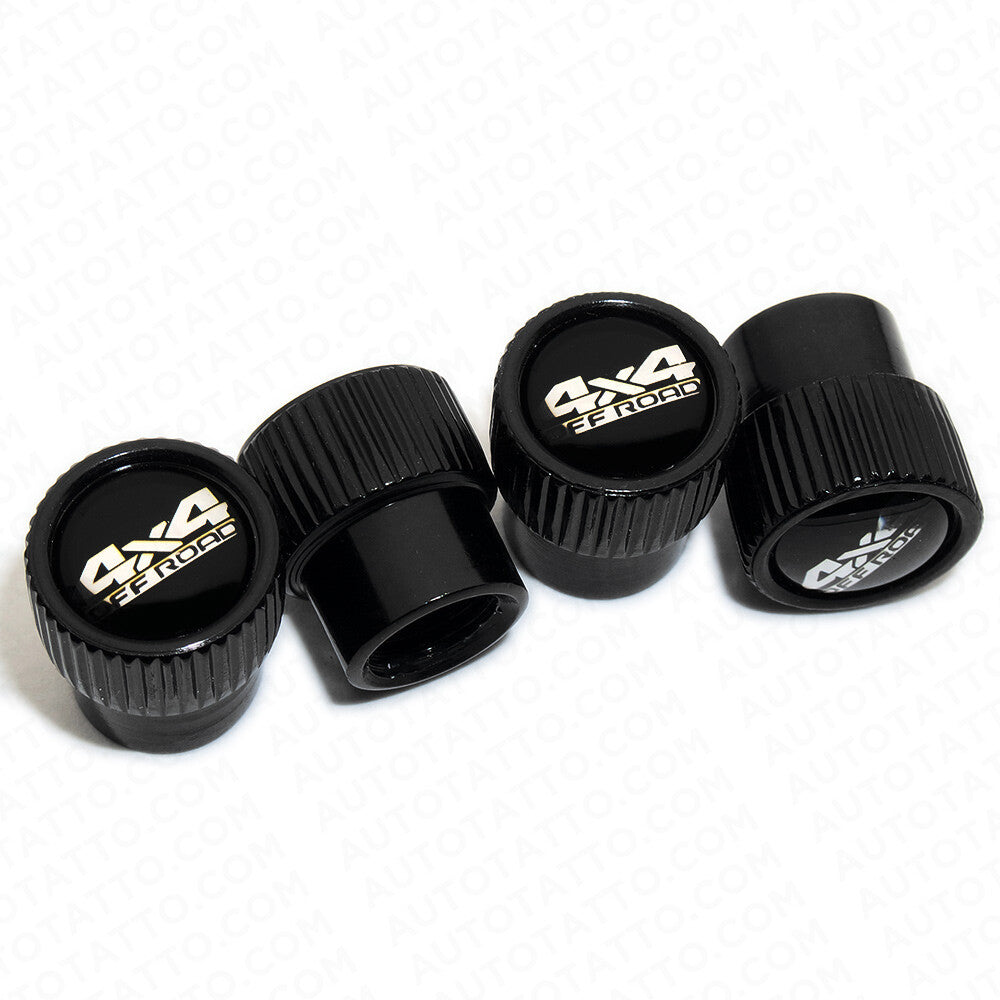 4x4 Off Road Roundel Car Wheels Tire Air Valve Caps Stem Dust Cover Truck Sport
