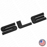 GMC SLE Tailgate Liftgate Door Letter Nameplate Emblem Logo Badge Matte Black