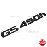 Lexus Rear Trunk Gloss Black GS 450h Letter Logo Badge Emblem Replace F-Sport