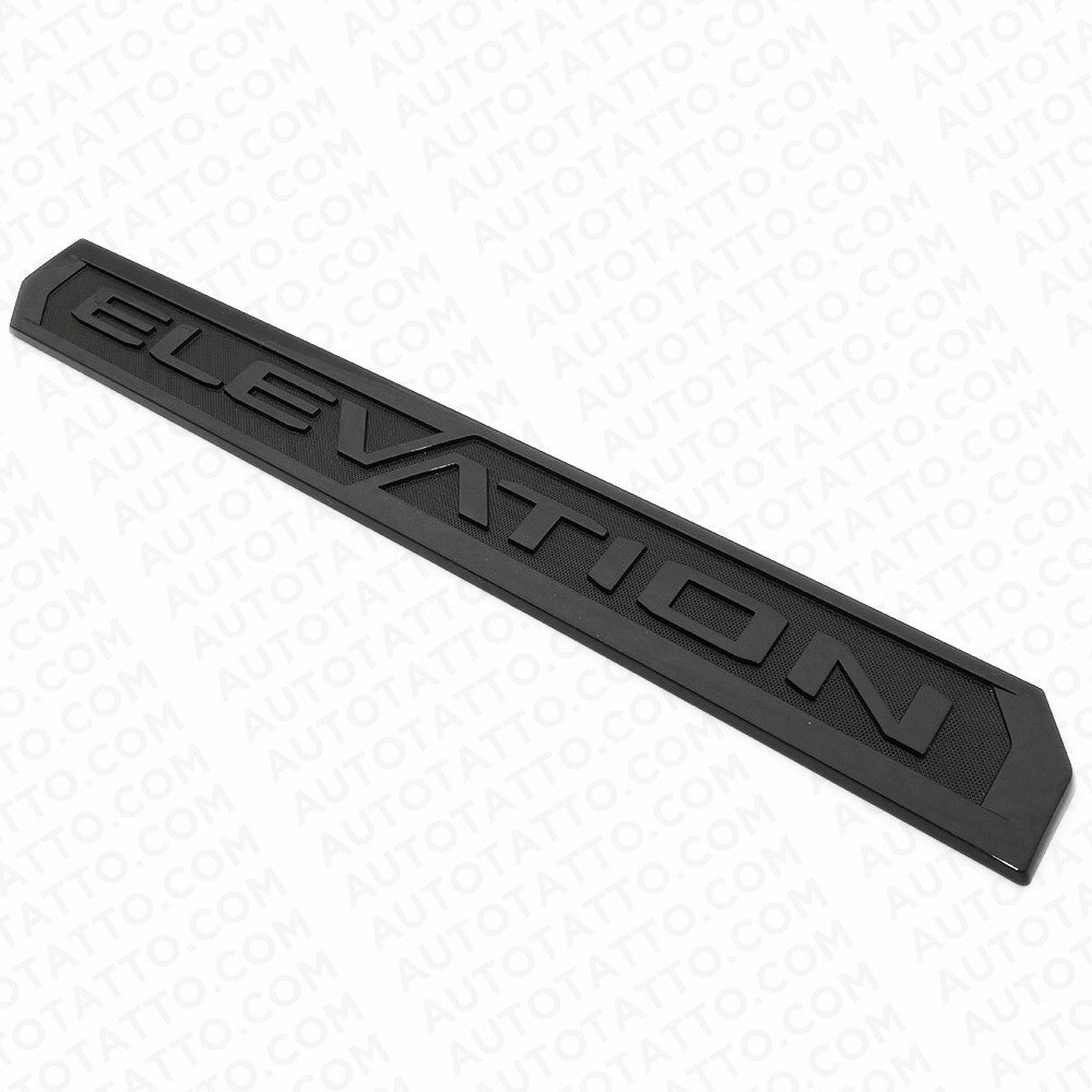 19-23 GMC Sierra Elevation Rear Bed Tailgate Nameplate Badge Emblem Gloss Black